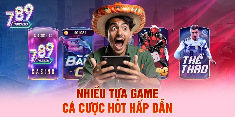 Nhiều tựa game cá cược hot hấp dẫn tại 3king